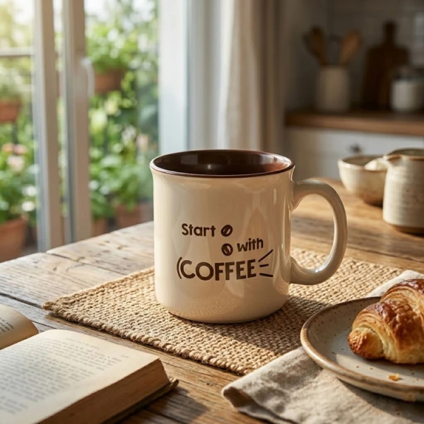 550ML CERAMIC MUG D11X H10 CM CREME | NVL5070966 - Image 