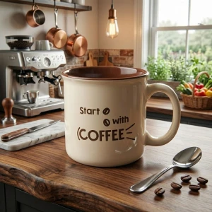550ML CERAMIC MUG D11X H10 CM CREME | NVL5070966 - Image 