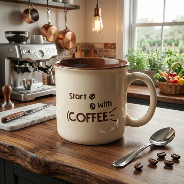 550ML CERAMIC MUG D11X H10 CM CREME | NVL5070966 - Image 