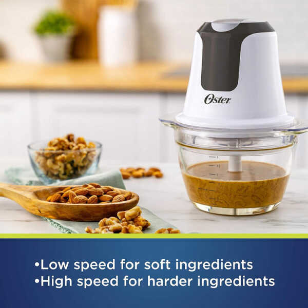 OSTER 3-CUP MINI FOOD CHOPPER W/GLASS BOWL 120V | OST-2156028 - Image 