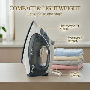 OSTER NON-STICK IRON STEAM GREY | OST-GCSTBS5001-013 - Image 