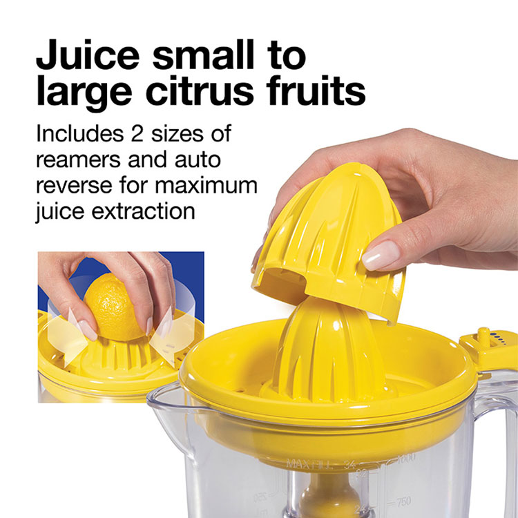 Two nesting reamer sizes for various citrus fruits