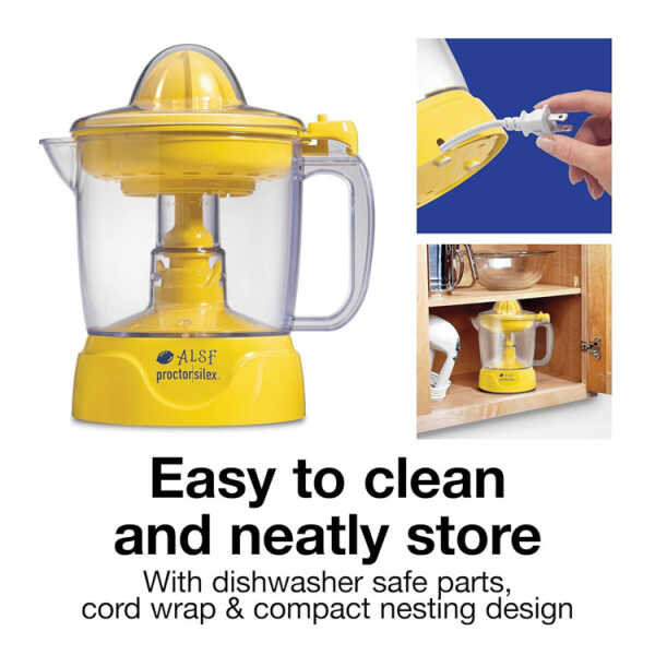 PROTOR SILEX 34OZ ELECTRIC CITRUS JUICER YELLOW 120V | PS-66341 - Image 
