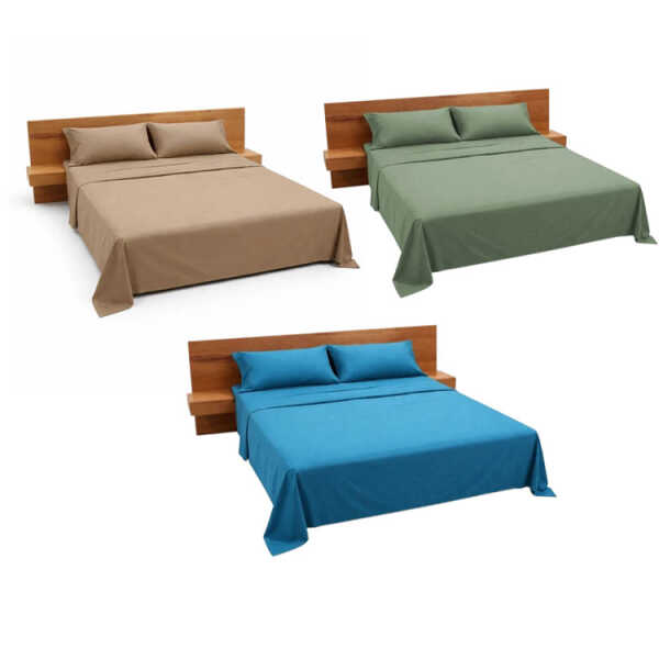 SCARLETT CLASSICS BAMBOO ERA QUEEN BED SHEET SET | SCR-3845-Q - Image 1