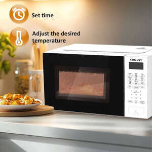 SOKANY 0.7CUFT/20L MICROWAVE WHITE 110V-1100W | SK-10018 - Image 