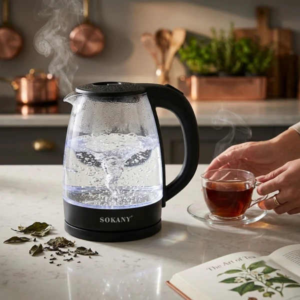 SOKANY 2L CORDLESS ELECTRIC KETTLE 110V-1500W | SK-SH1097 - Image 