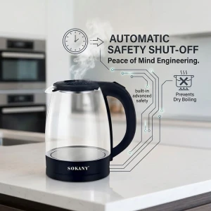SOKANY 2L CORDLESS ELECTRIC KETTLE 110V-1500W | SK-SH1097 - Image 
