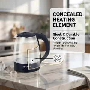 SOKANY 2L CORDLESS ELECTRIC KETTLE 110V-1500W | SK-SH1097 - Image 