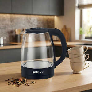 SOKANY 2L CORDLESS ELECTRIC KETTLE 110V-1500W | SK-SH1097 - Image 