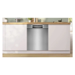 BOSCH 60 CM SERIE 4 BUILT-IN BRUSHED STAINLESS STEEL DISHWASHER | SMU4HTS14E - Image 