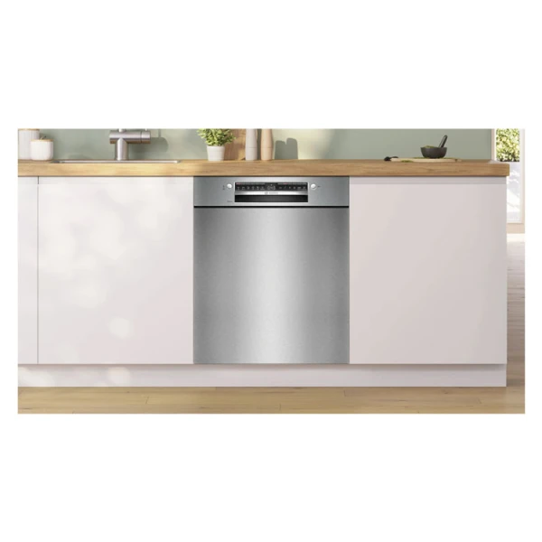BOSCH 60 CM SERIE 4 BUILT-IN BRUSHED STAINLESS STEEL DISHWASHER | SMU4HTS14E - Image 