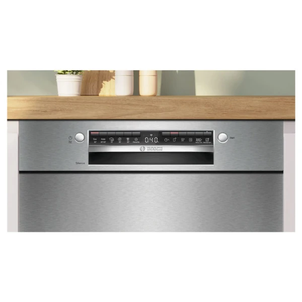 BOSCH 60 CM SERIE 4 BUILT-IN BRUSHED STAINLESS STEEL DISHWASHER | SMU4HTS14E - Image 