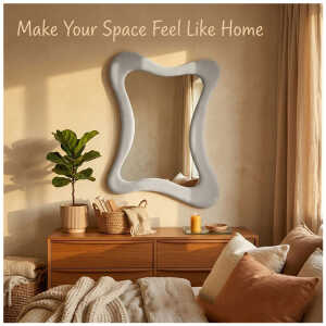 WALL MIRROR 70 X 90 CM GREY | STUDIO-1041 - Image 
