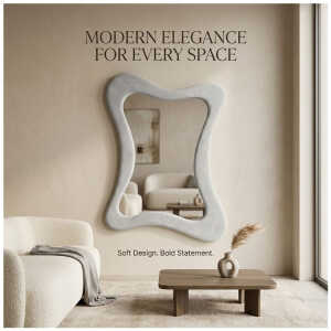 WALL MIRROR 70 X 90 CM GREY | STUDIO-1041 - Image 