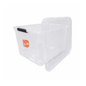 HOMESTAR PLASTIC 90L STORAGE BOX WITH LID | TG51114 - Image 