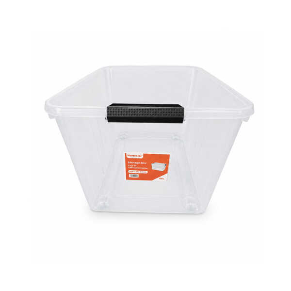 HOMESTAR PLASTIC 90L STORAGE BOX WITH LID | TG51114 - Image 