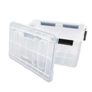 HOMESTAR PLASTIC 50L STORAGE BOX WITH LID | TG51513 - Image 