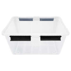 HOMESTAR PLASTIC 50L STORAGE BOX WITH LID | TG51513 - Image 