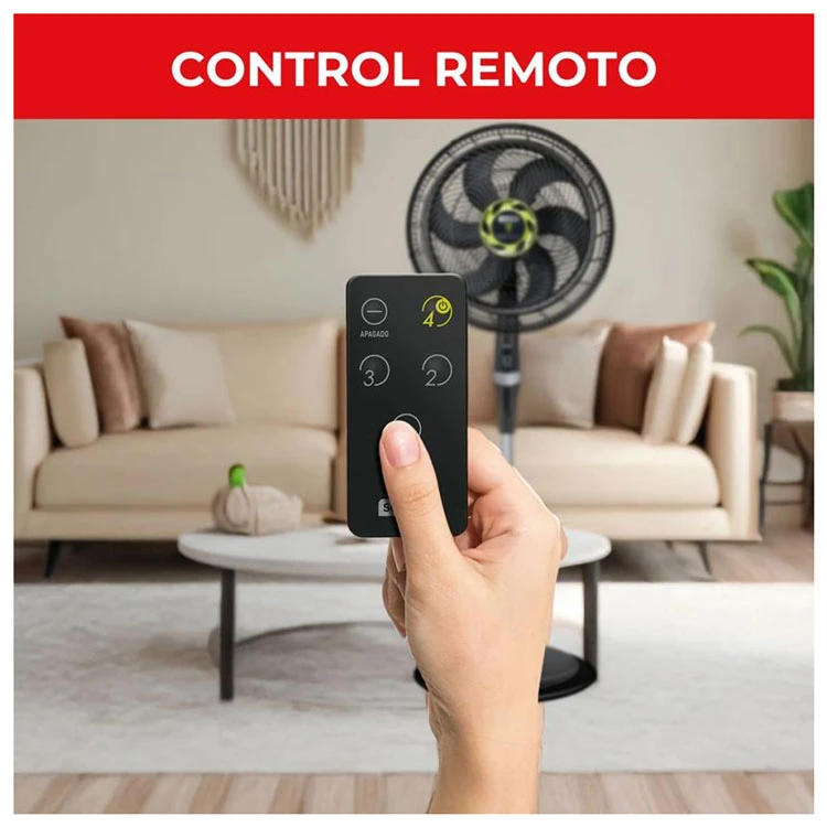 Samurai 18" 2 in 1 fan with remote – quick to adjust, powerful design
