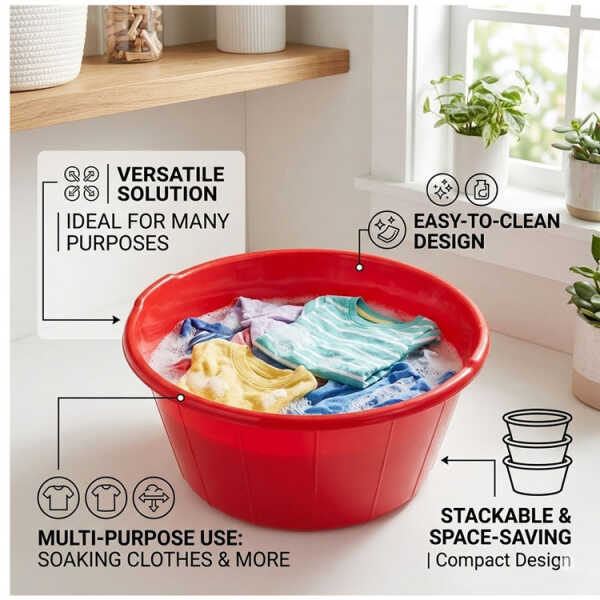 COLORED PLASTIC BASIN | 1104MEGA - Image 