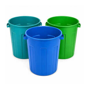 PLASTIC 70L DUSTBIN WITH LID | 1134MEGA - Image 