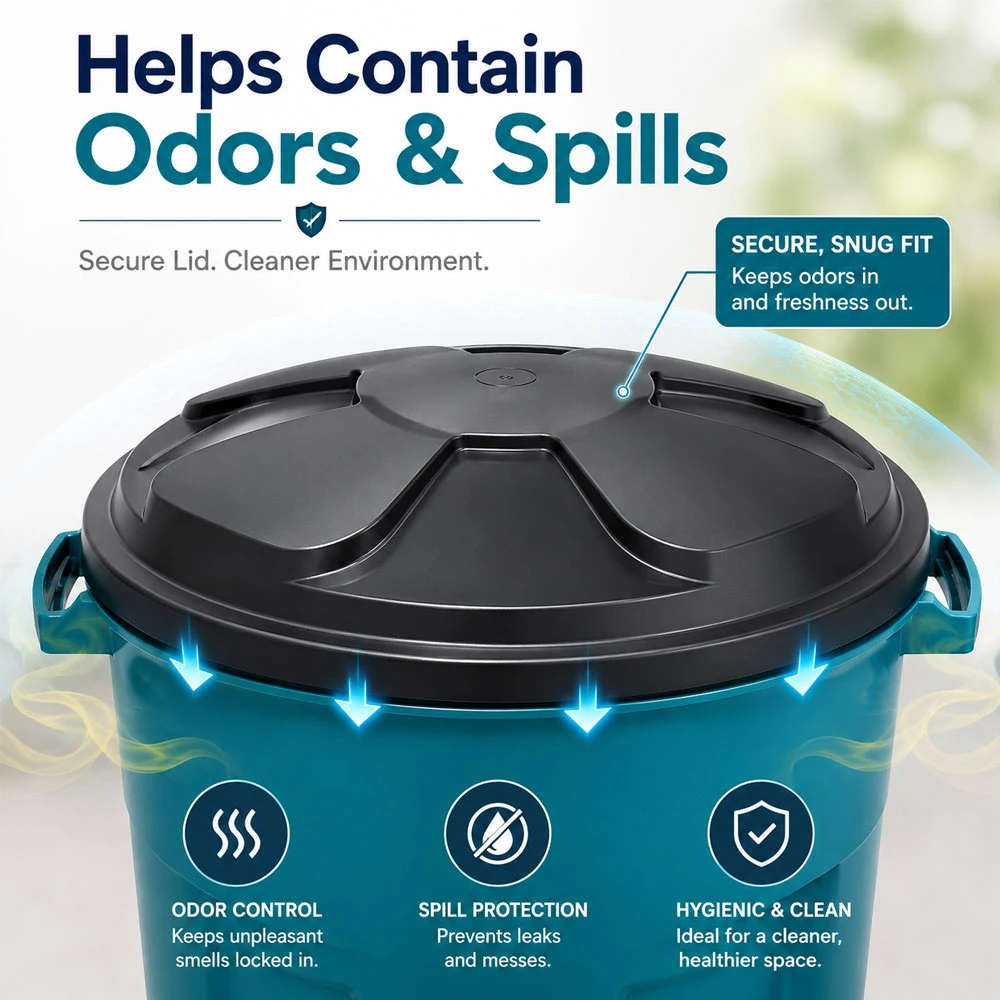 Large 70-Liter Waste Container – Durable & Sturdy