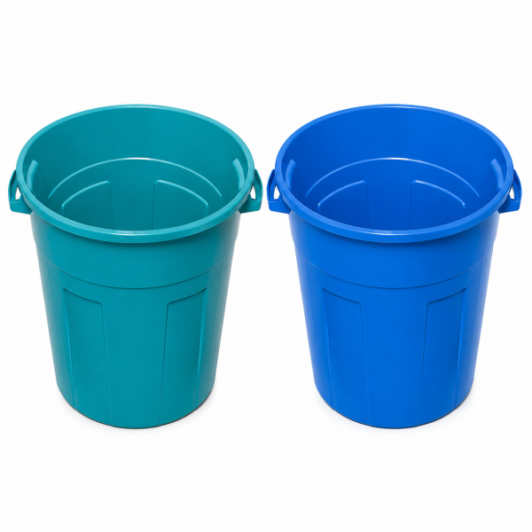 PLASTIC 105L DUSTBIN WITH LID | 1136MEGA - Image 