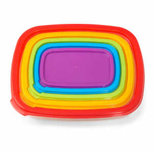 5 PIECES PLASTIC FOOD CONTAINER SET | 210-8010 - Image 