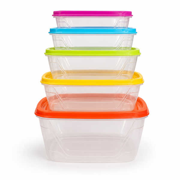 5 PIECES PLASTIC FOOD CONTAINER SET | 210-8010 - Image 1