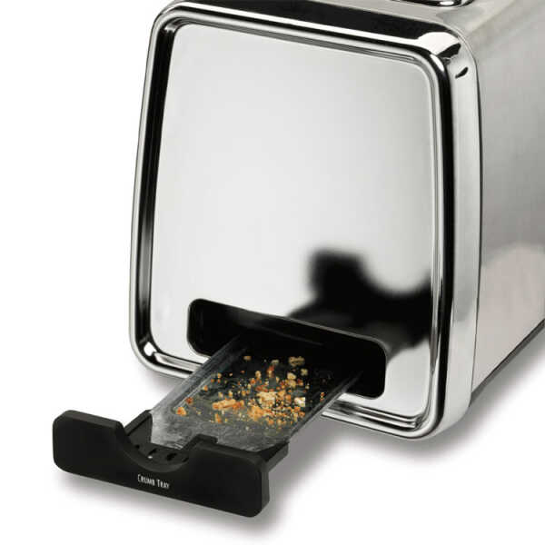 HAMILTON BEACH 2 SLICE STAINLESS STEEL TOASTER SILVER 120V-850W | 22785G - Image 