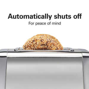 HAMILTON BEACH 2 SLICE STAINLESS STEEL TOASTER SILVER 120V-850W | 22785G - Image 