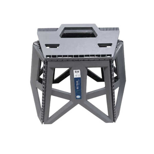 PLASTIC FOLDABLE STOOL GREY | 306 - Image 
