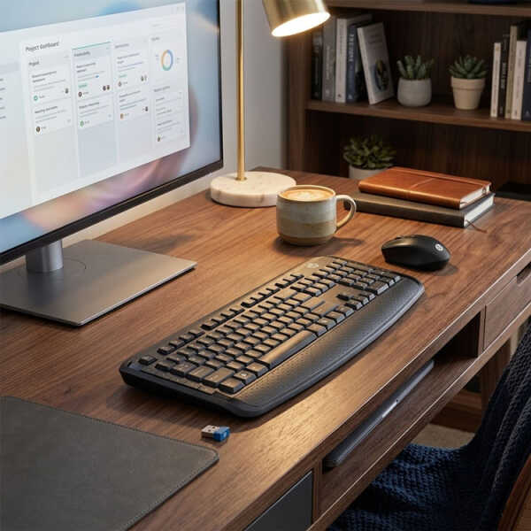 HP WIRELESS 300 SLIM KEYBOARD AND MOUSE COMBO | 3ML04AA#ABL - Image 