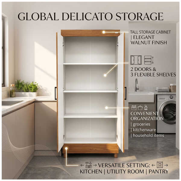 TALL STORAGE CABINET WITH 2 DOORS | 800460 - Image 
