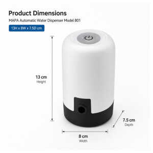 MAPA AUTOMATIC USB  WATER DISPENSER | 801 - Image 