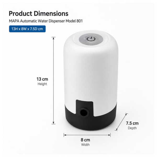 MAPA AUTOMATIC USB  WATER DISPENSER | 801 - Image 
