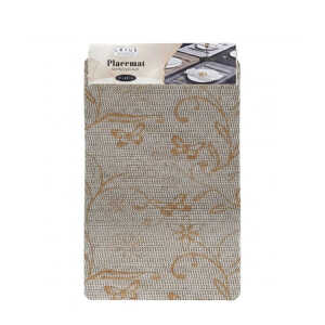 LOTUS HOME COLLECTION 6 PCS RECTANGULAR PLACEMAT ASSORTED COLORS | 88208 - Image 