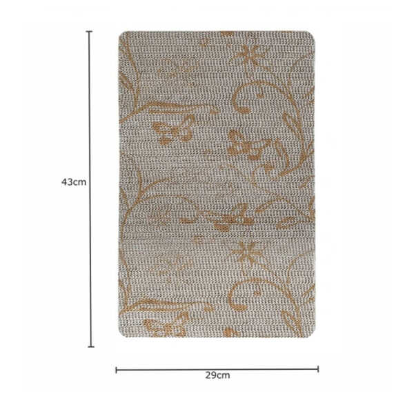 LOTUS HOME COLLECTION 6 PCS RECTANGULAR PLACEMAT ASSORTED COLORS | 88208 - Image 