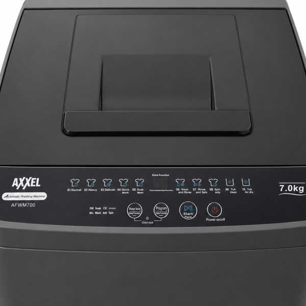 AXXEL 7KG TOP LOAD WASHER WITH IMPELLER GREY | AFWM700 - Image 