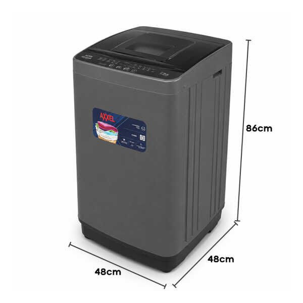 AXXEL 7KG TOP LOAD WASHER WITH IMPELLER GREY | AFWM700 - Image 