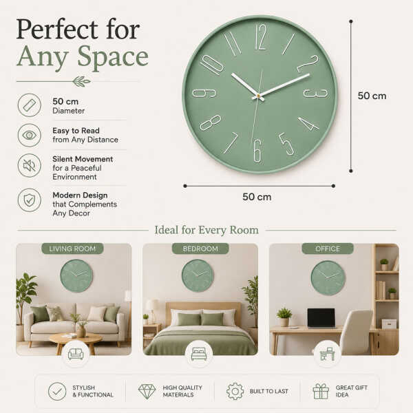 DECORATIVE WALL CLOCK | AS-7717 - Image 