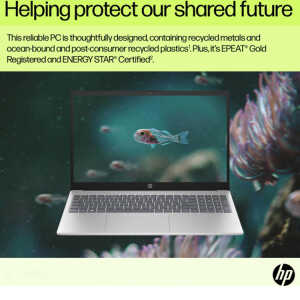 HP 15.6" FHD TOUCH INTEL i7-1355U 16GB 512SSD WIN 11 NATURAL SILVER (15-FD0127DX)| B4HN8UA#ABA - Image 
