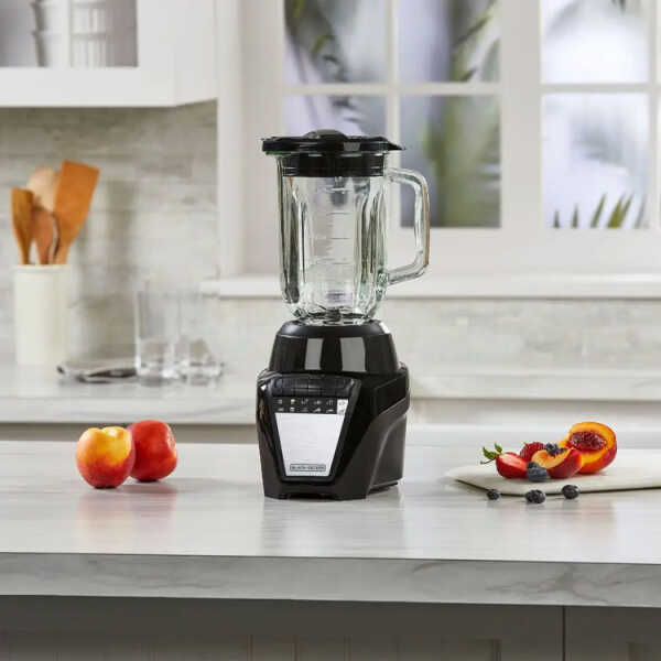 BLACK & DECKER 1.25L/ 42OZ ICE CRUSH BLENDER W/GLASS JAR BLACK 700W-120V | BL-0876-1BDLA - Image 
