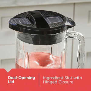 BLACK & DECKER 1.25L/ 42OZ ICE CRUSH BLENDER W/GLASS JAR BLACK 700W-120V | BL-0876-1BDLA - Image 
