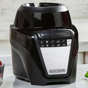 BLACK & DECKER 1.25L/ 42OZ ICE CRUSH BLENDER W/GLASS JAR BLACK 700W-120V | BL-0876-1BDLA - Image 
