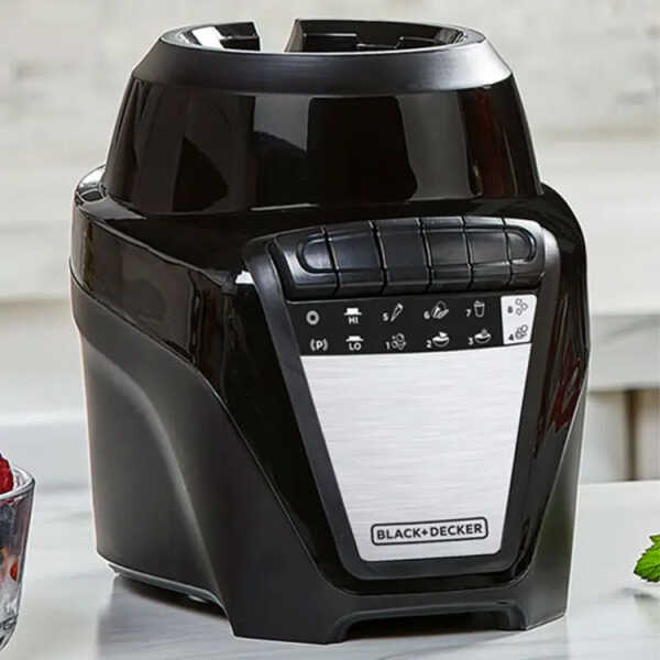 BLACK & DECKER 1.25L/ 42OZ ICE CRUSH BLENDER W/GLASS JAR BLACK 700W-120V | BL-0876-1BDLA - Image 