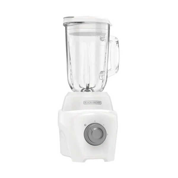 BLACK+DECKER 1.25L/42OZ ICE CRUSH BLENDER W/GLASS JAR WHITE 700W-120V | BL0876-0WDLA - Image 