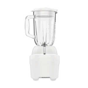 BLACK+DECKER 1.25L/42OZ ICE CRUSH BLENDER W/GLASS JAR WHITE 700W-120V | BL0876-0WDLA - Image 