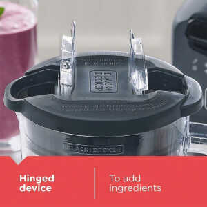 BLACK & DECKER 1.65L/56OZ ICE CRUSH BLENDER W/PLASTIC JAR GREY 900W-120V | BL22209PB-LA - Image 