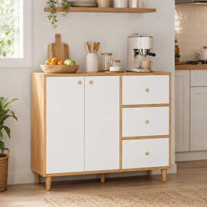 WOODEN MODERN MULTIFUNCTIONAL CABINET | CBG002812 - Image 